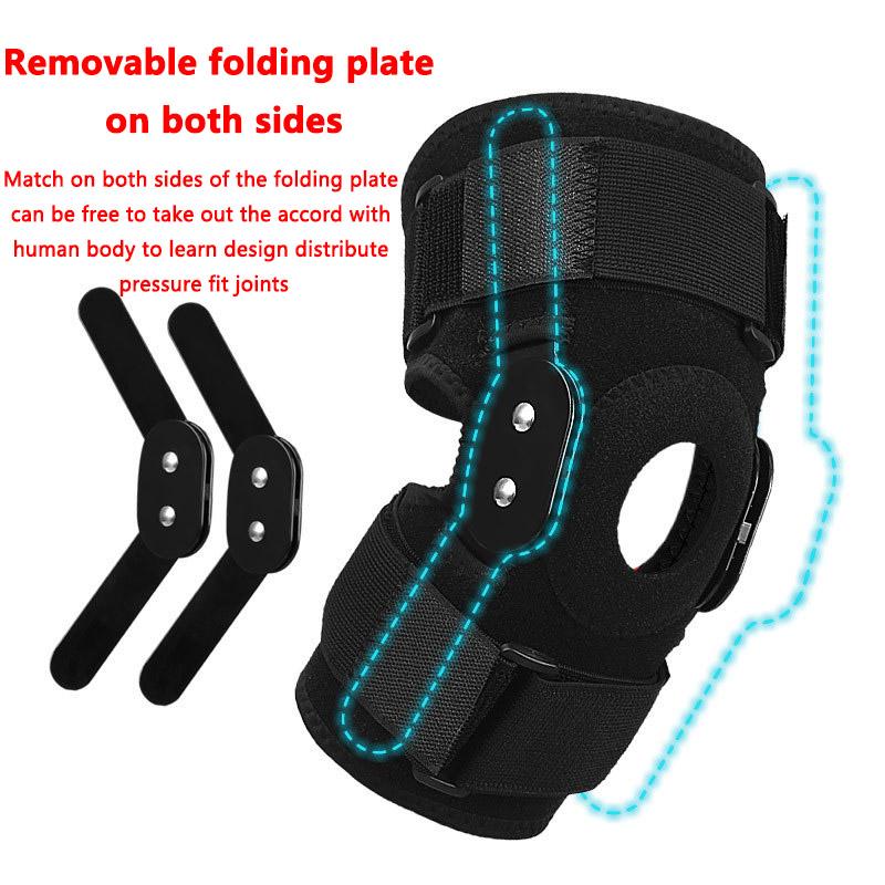 1PC Adjustable Hinged Knee Brace Knee Support Wrap for Patella Meniscus Tear Patellar Tendon Support Pain Relief Strains Sprains