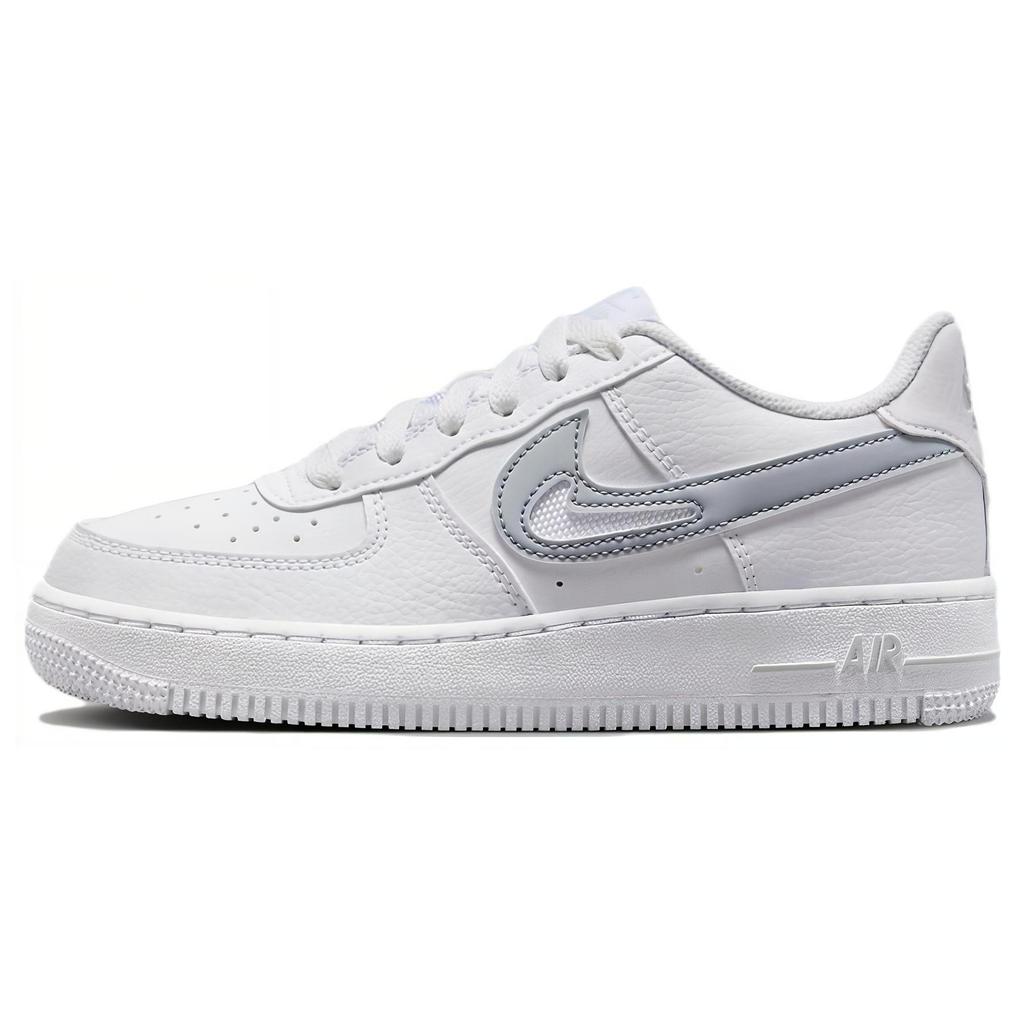 Nike Air Force 1 GS Cut Out Swoosh - White Photon Dust FQ2413-100