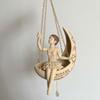 Resin Ballet Dancer Hanging Planter Fairy Hanging Plant Basket  Home Balcony