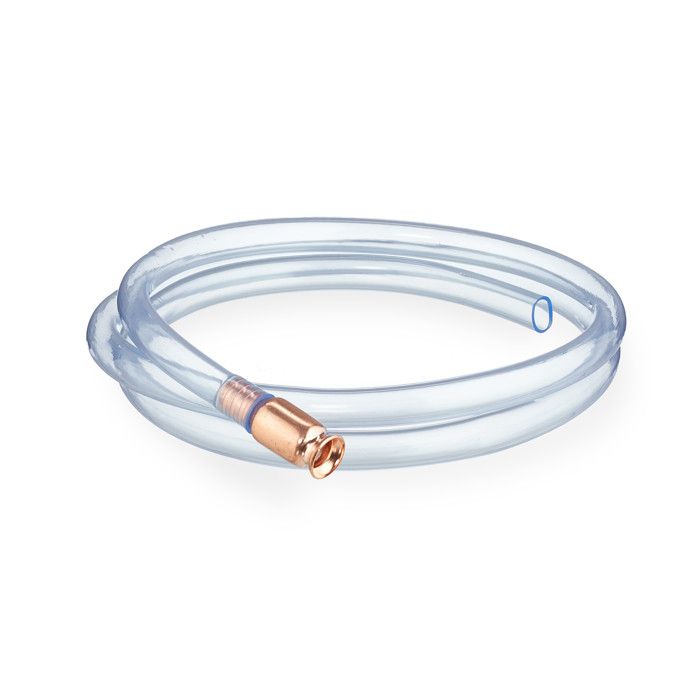 Relaxdays pompe de vidange 187 cm tuyau vidange transfert huile manuel huile, transparent