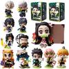 Anime Demon Slayer Kapalı Kutu Figür Tanjiro Kamado Nezuko çizgi film PVC Model Masaüstü Süsü Çocuk Noel Yılbaşı Hediyesi