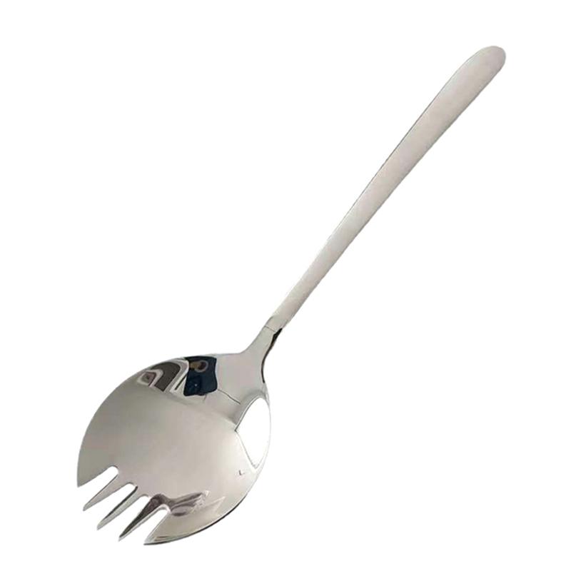 Edelstahl Rundlöffel Net Rot Golden Dinner Langer Griff Rühren Dessertlöffel Für Küchenzubehör Gadgets