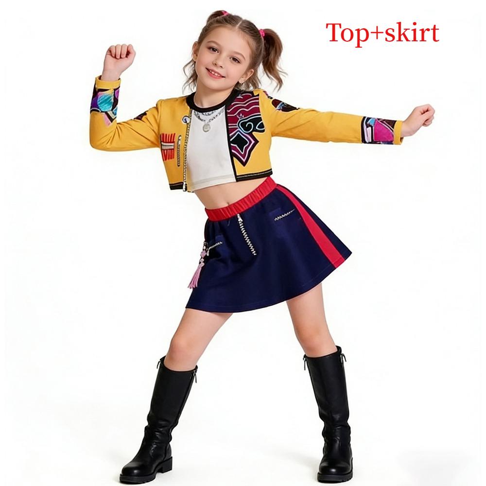 KPop Film Dämonenjäger Gleicher Stil Mädchenkleidung Kinder Halloween Cosplay Party Zoey Rumi Mira Kostüm Neu