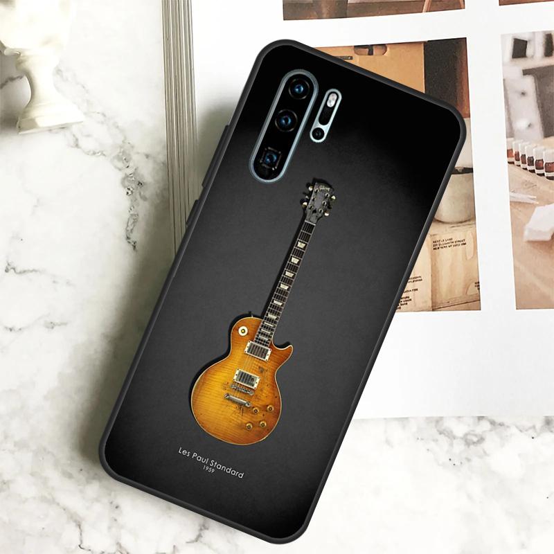 Vintage Music Guitars For Huawei Nova 12i 12s 11i 8i Y73 Y72 Y61 Y91 Y90 Y70 Y60 9 10 SE P30 P40 Lite P60 Pro Case
