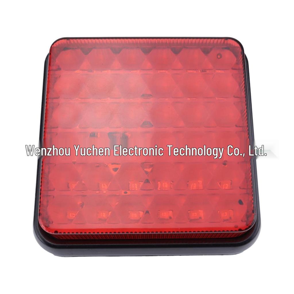 Waterproof 12V-24V LED Tail Light for Trucks - High Brightness, Warning, Marker, Signal, Steady or Flashing Mode