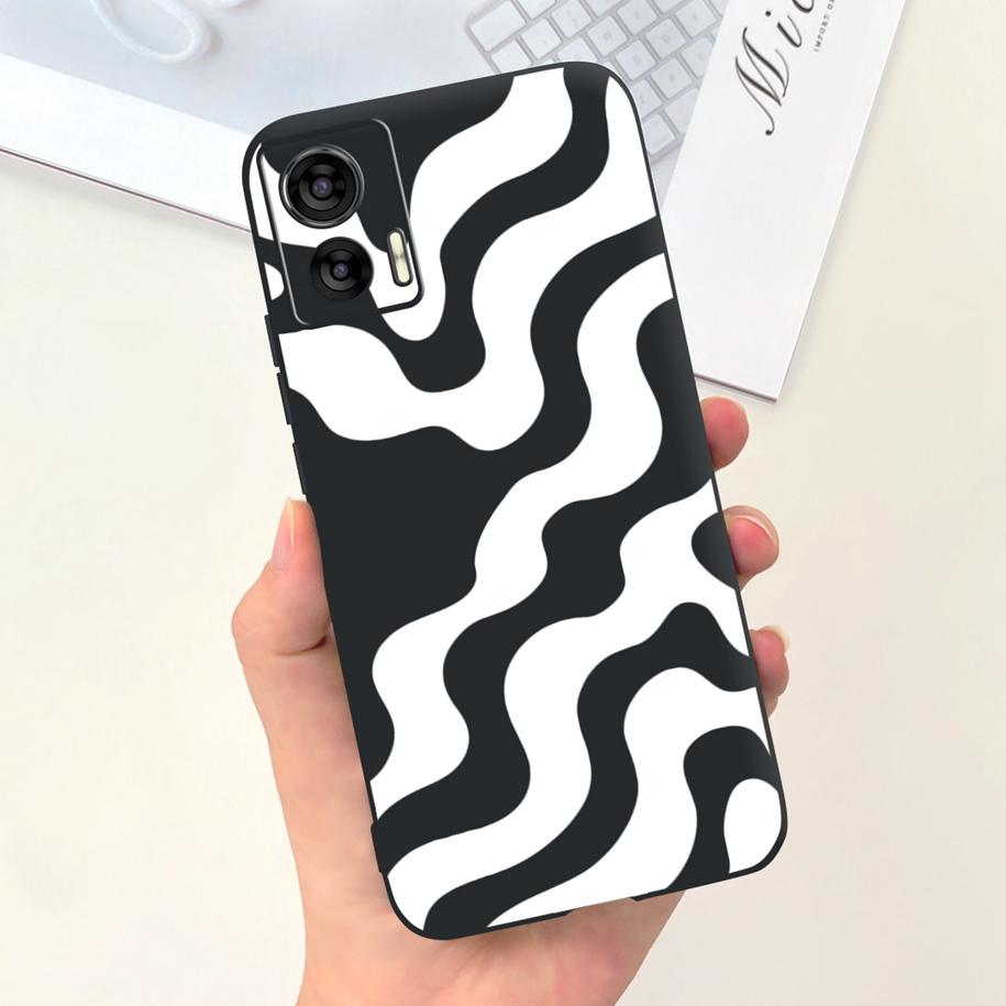 For Motorola Edge 30 Neo Case XT2245-1 Cute Cartoon Cat Painted Bumper Soft Silicone Cover For Motorola Edge 30 Lite 2022 Fundas