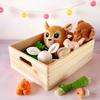 Caisse de rangement en bois - CREATIVE DECO - Lot de 4 - 40x30x14 cm - Bords arrondis - Personnalisable