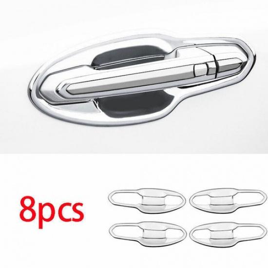 ABS Chrome Exterior Side Door Bowl Cover Trim For Cadillac XT5 2016-