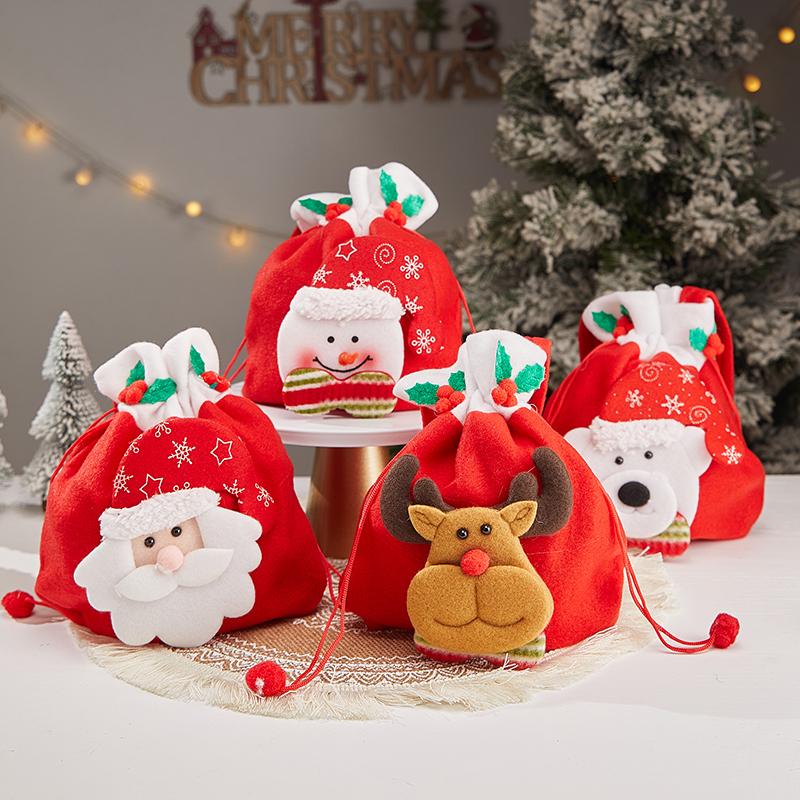 Christmas Gift Bag Christmas Eve Portable Apple Bag Candy Bag Safe Fruit Packaging Box Small Gift Bag