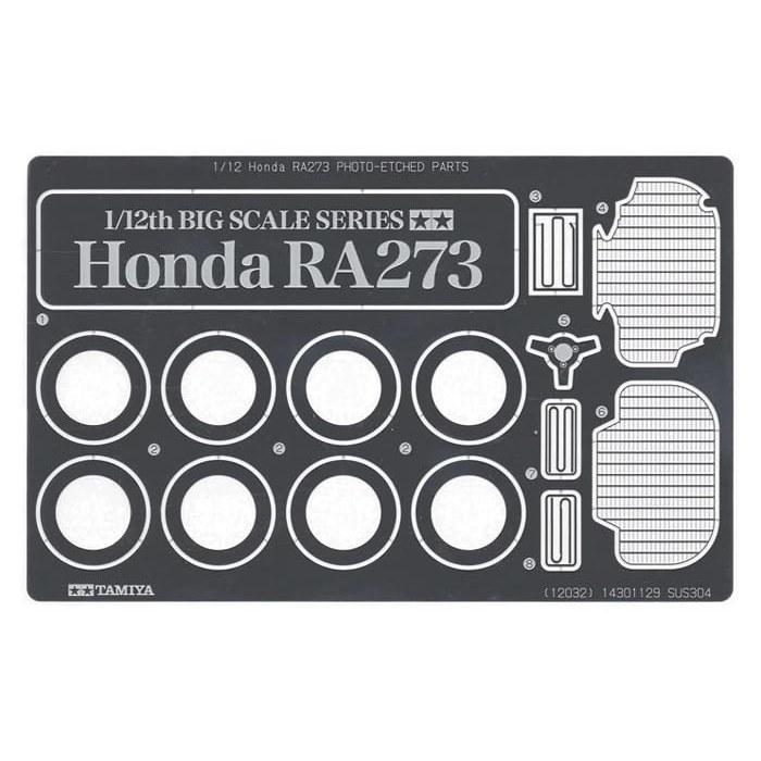 Tamiya 1/12 Big Scale Series No.32 Honda RA273 Model Kit with Etched Parts 12032 (Automobile) Mold Color, 33.3 cm
