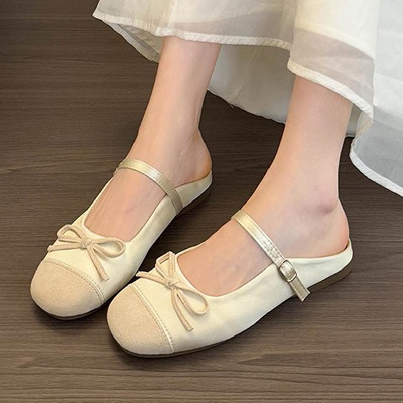 Flats Women Slippers Casual Slingback Shoes Mules Shoes Summer Woman Cozy Sandals 2025 New Trend Brand Female Zapatillas