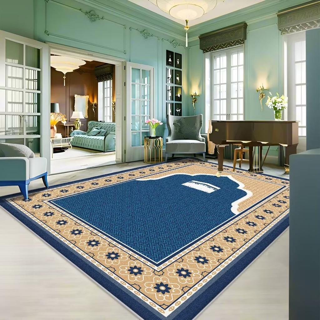 Dywan Do Salonu Odporny na Plamy Łatwy w Pielęgnacji Mata pod Stolik Kawowy Chłodniejsza Mata Antypoślizgowa Dywan