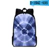 Classic Popular Funny Tie Dye Notebook Backpacks Pupil School Bags 3D Print Oxford Waterproof Boys/Girls Laptop Backpacks