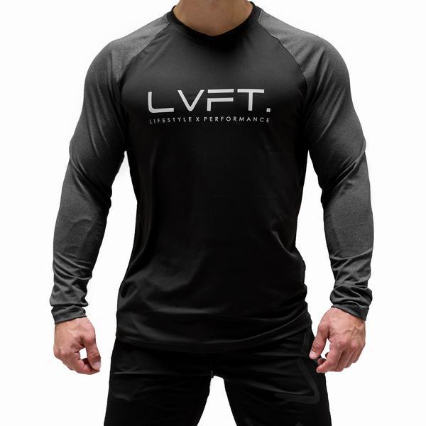 Men's Muscle Fit Sweat-Absorbing Long-Sleeve Sports Top Breathable & Trendy