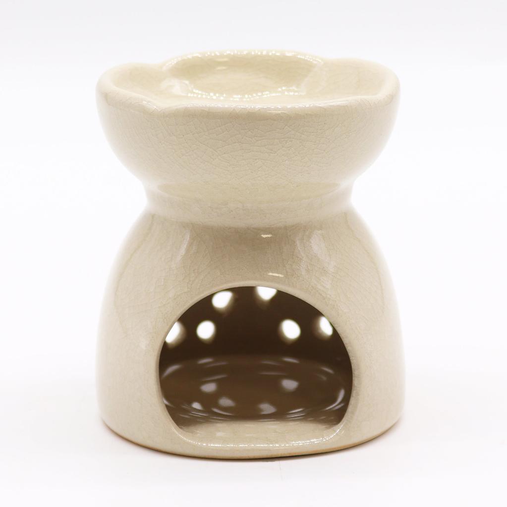 Oil Burner Ceramic Tree of Life Ivory