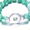 18mm Resin Beads Bangles Snap Button Bracelets Jewelry Making Kit Gifts 23cm