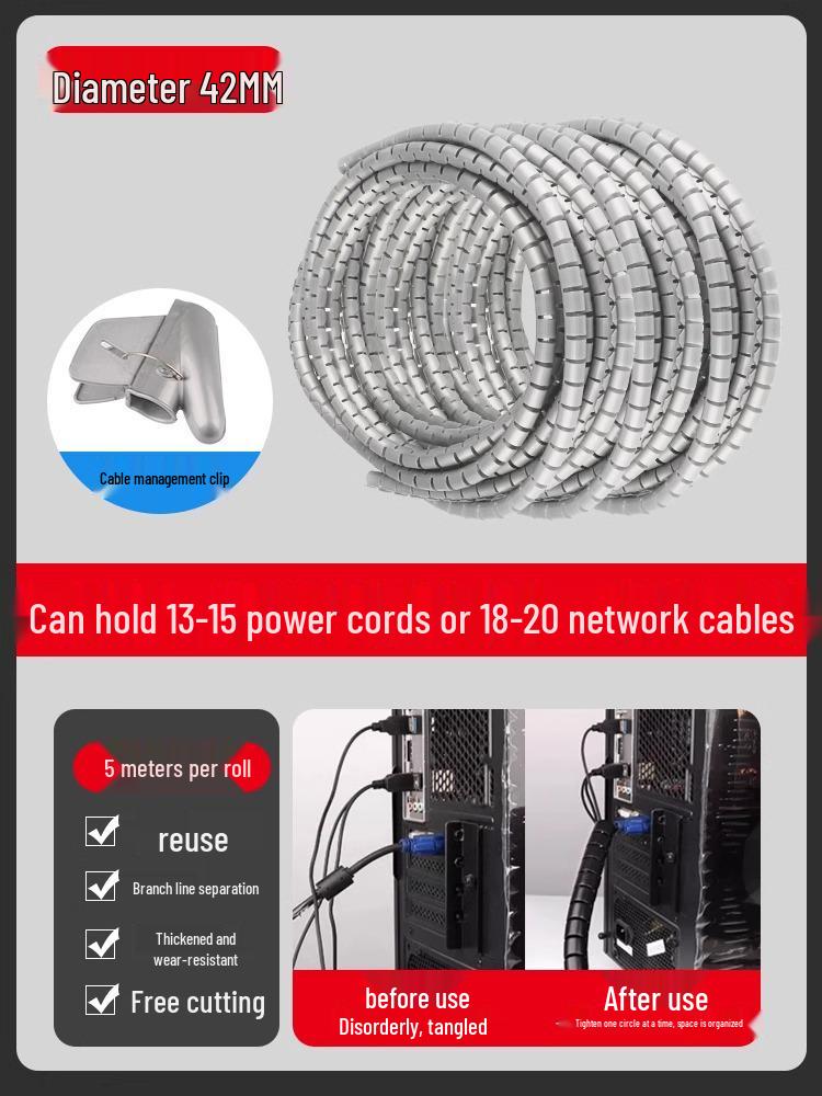 Anti-Bite Cable Organizer: Soft Storage, Fixing, and Wire Protector