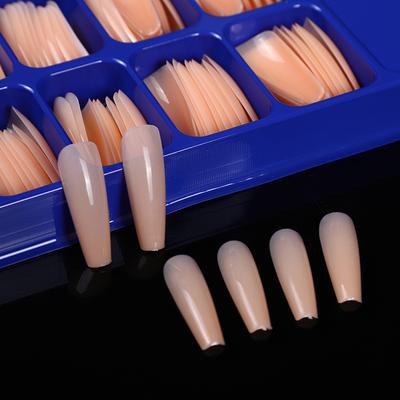 100 Stück/Box Sarg Ballerina Falsche Nagelspitzen Vollständige Abdeckung Nagelspitzen DIY Acryl Nagelkunst 10 Größen