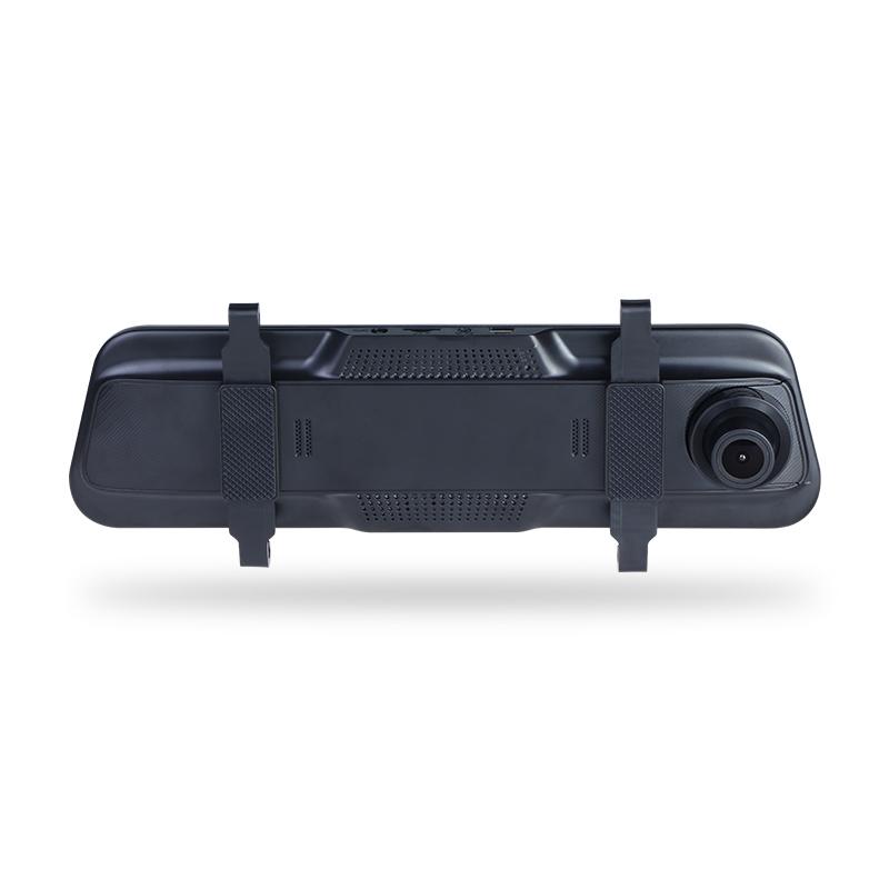 9.66 Inch Full Screen LCD Car Black Box Dual Lens Car DVR Dash Camera 1080P, Touch Screen with Full Size Mirror Monitor