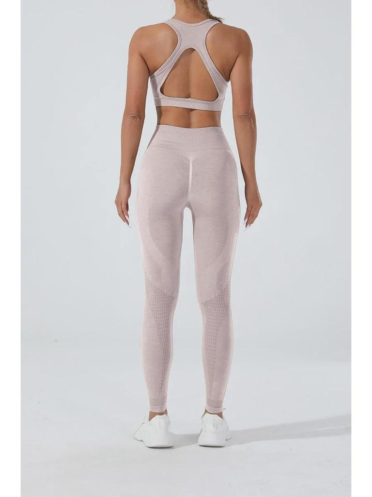 Kationische nahtlose schnelltrocknende Yogahose - Hohles Design für Outdoor-Training