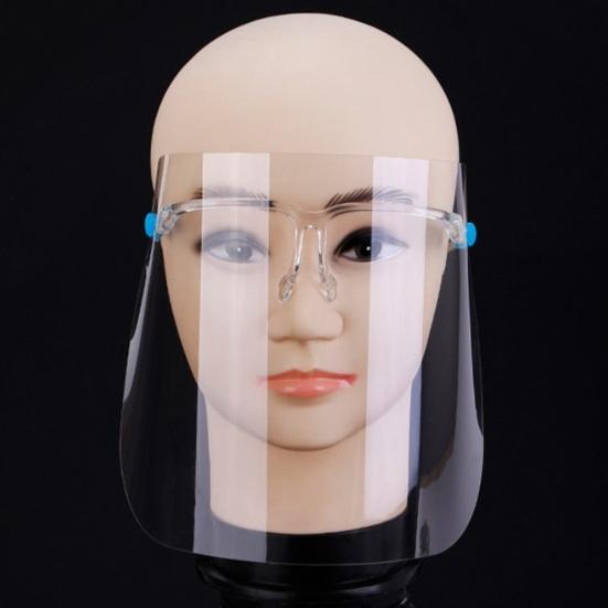 Anti-Splash Face Shield with Frame Anti-fog Cooking Mask Clear Goggles Full Face Protection Reusable Transparent Face Mask for Kitchen Use