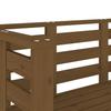 Vidaxl Garden Bench, Honey, 111.5X53X71 Cm, Solid Pine Wood