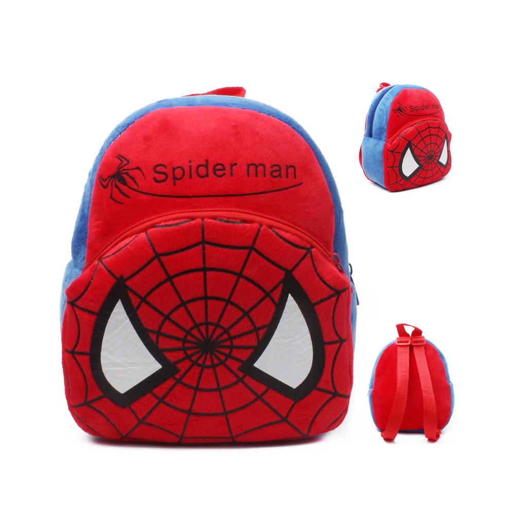 Kids Unisex Cute Cartoon Shape Soft Plush Backpack Large Capacity Travel Bag School Bag