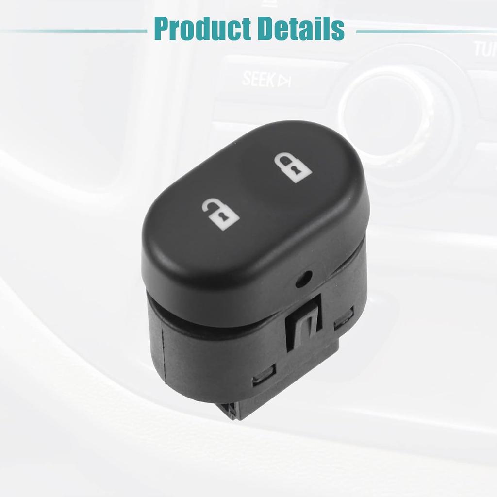 ACROPIX Auto Door Lock Switch Replacement Fit for Chevrolet Malibu - Pack of 1 Black