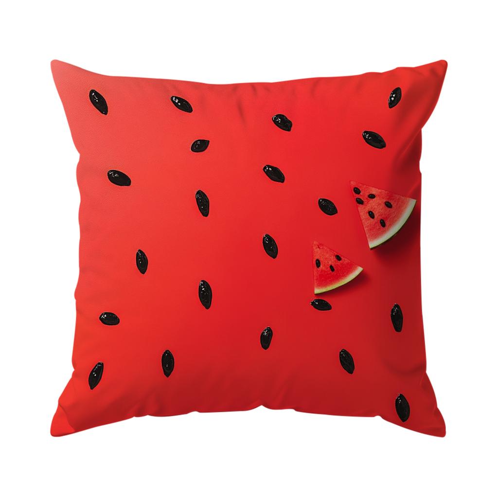 Pcs Watermelon Singlesided Printed Pillowcase Cushion Coversuitable For Living Roombedroomcar Decoration