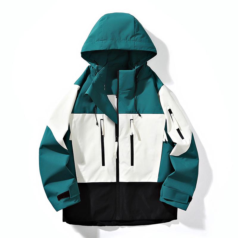 

Outdoor Men Women Hiking Windbreaker Jacket Spring Autumn Breathable Waterproof Trekking Climbing Mountain Clothing 5XL зелений