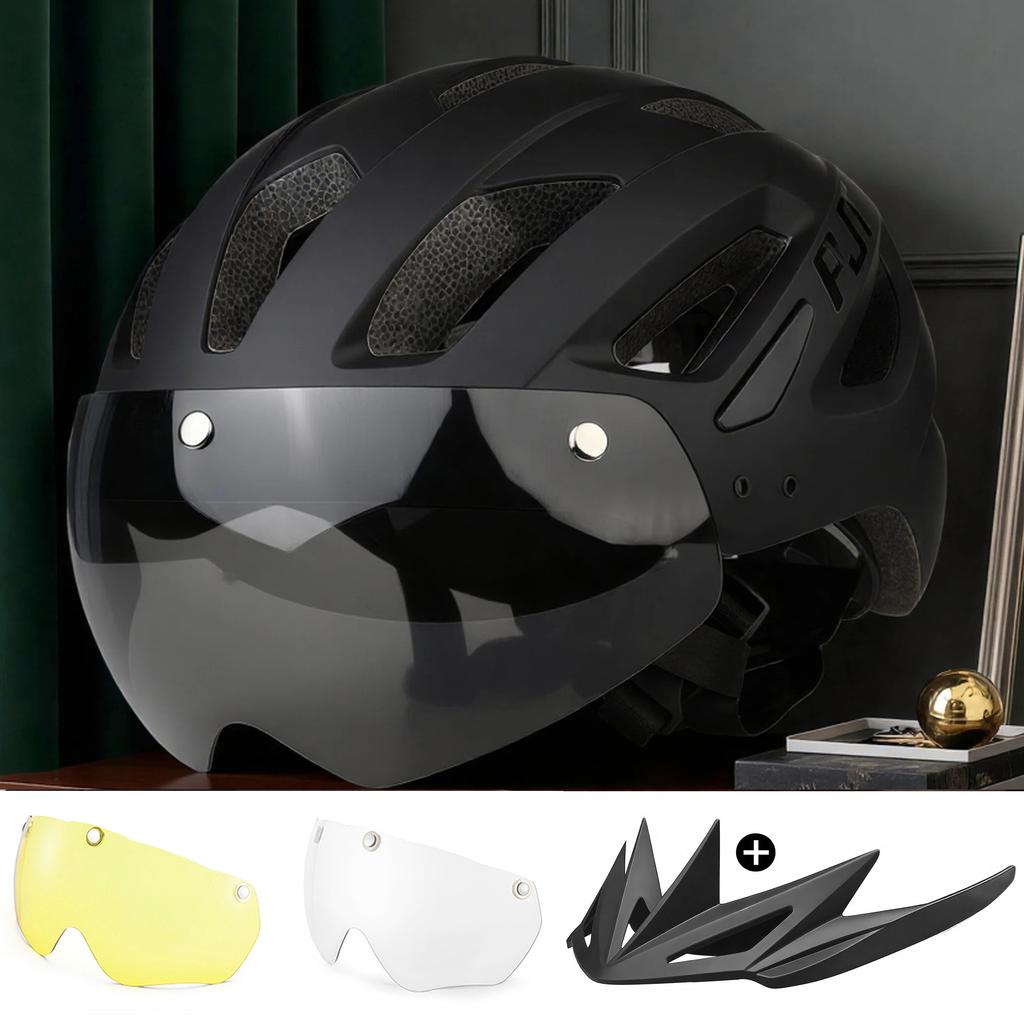 Pjt New Cycling Helmet Light Road Mtb Mountain Bike Bicycle Goggles / Sun Visor Helmet L For Men Women Sun Visor Bicycle Helmet