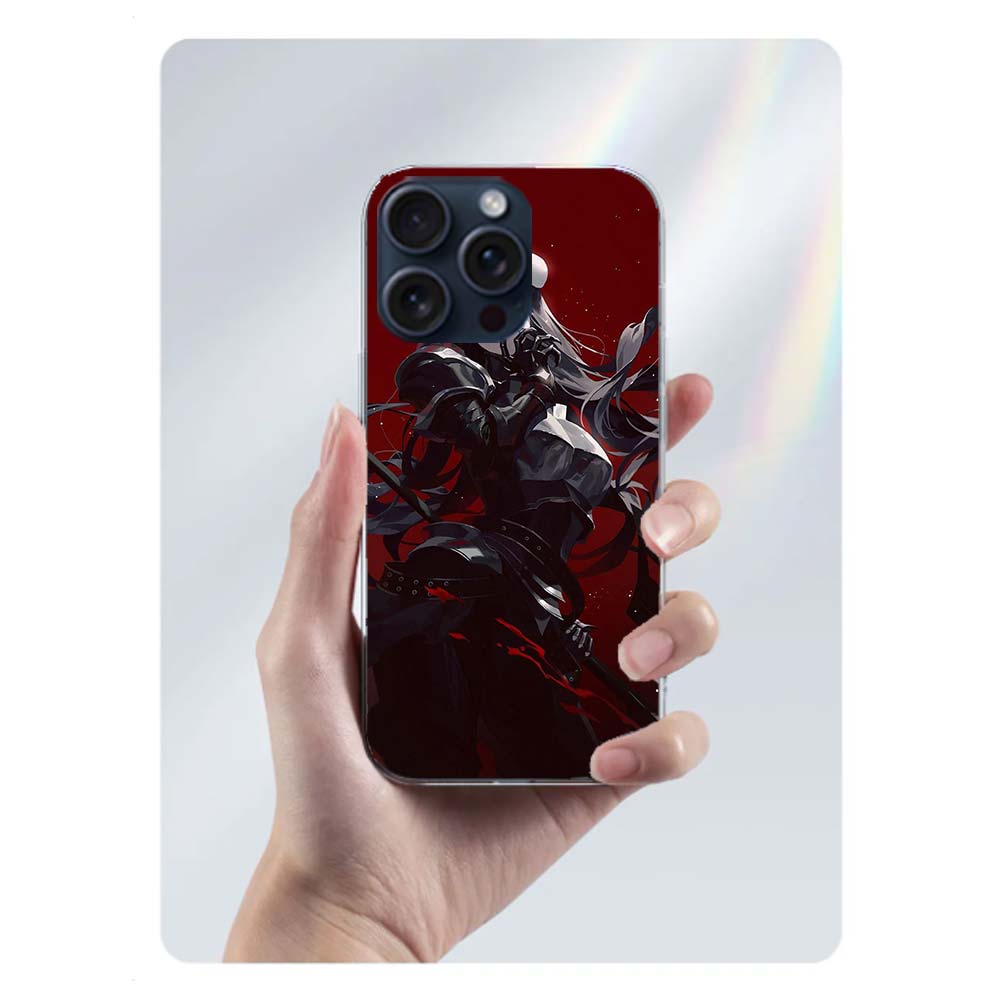 Albedo Overlord Clear Phone Case For Iphone 17 Air 16 Pro Max 15 Pro 14 Plus 17E 16E 11 13 12 Mini Cover Cases Fundas Cell TPU C