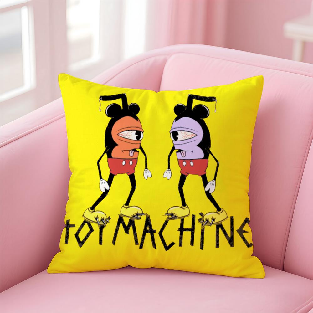 Brand T-Toy MachineS Skate Cushion Cover Comfortable Reversible Pillow Cover Ideal for Car Sofa Bedroom & Beyond
