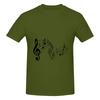 Funny Music Line Unisexs Tshirt Printed Tops Are Loose And Slim Fit Unisexs Tshirts