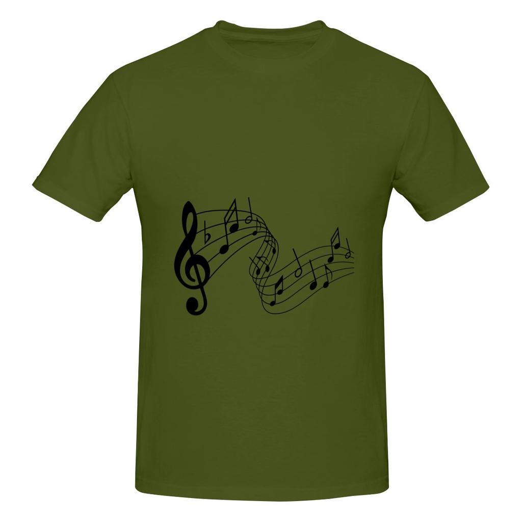 Funny Music Line Unisexs Tshirt Printed Tops Are Loose And Slim Fit Unisexs Tshirts