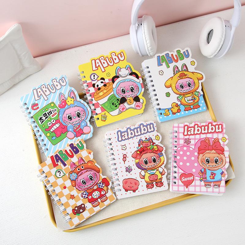 

Creative Cartoon A7 Shaped Coil Book Student Portable Pocket Book Notepad Stationery Prize Book