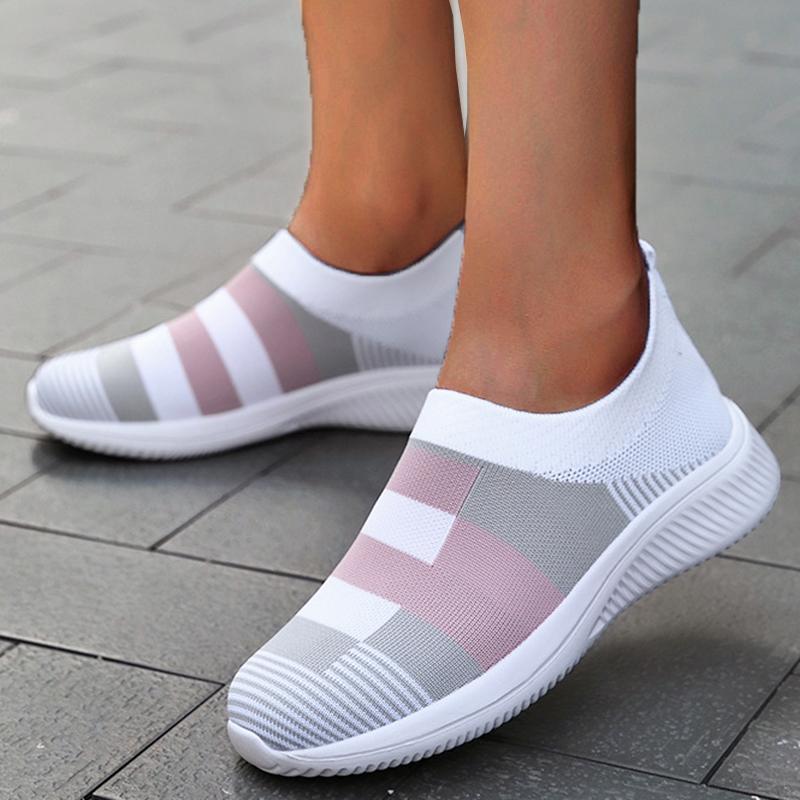 Modă Modă Pantofi Casual pentru Femei Pantofi Respirabili pentru Femei Pantofi Sport cu Platformă Slip On Timp Liber Exterior Zapatillas Mujer Mocasini pentru Doamne