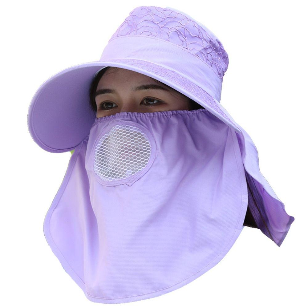 

Do Farm Work Women Sun Hat Windproof Fisherman Hat Sunscreen Cap for Hiking Mountaineering розовый