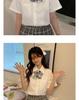 Original Short Sleeve White JK Uniform Shirt with Pointed Collar