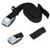 3 Meters Polyester Outdoor Lashing Tie Surfboard Kayak Rack Buckle Lock Tie Down Strap(Black)