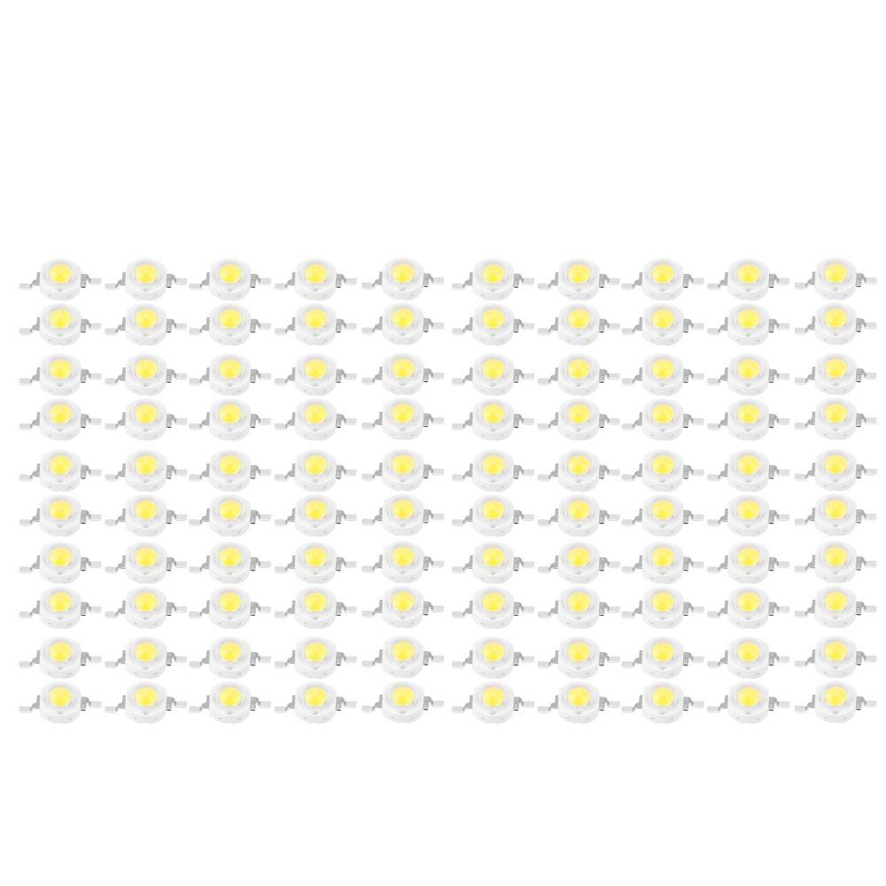 100PCS 3W High Power LED Chips SMD Aluminum LED Chip Bulb Durable High Power LED Beads  Downlight