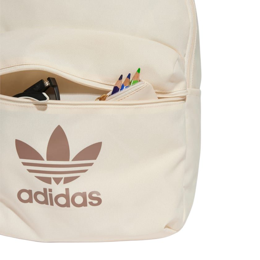 Adidas Casual Minimalist Fashion Recycled Polyester Backpack Unisex Backpack Miracle-White JJ4160