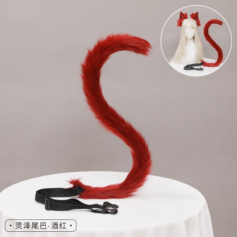 Un accessoire d'oreille d'animal simulé, une robe de fête mignonne de bande dessinée, un couvre-chef fait main, un serre-tête en peluche oreilles de chat pour femme.