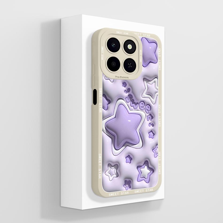 For Honor X6C Phone Case Cute Panda Soft Back Cover High Quality Liquid Silicone Anti Drop Funda Lightweight Couple Bumper Gift