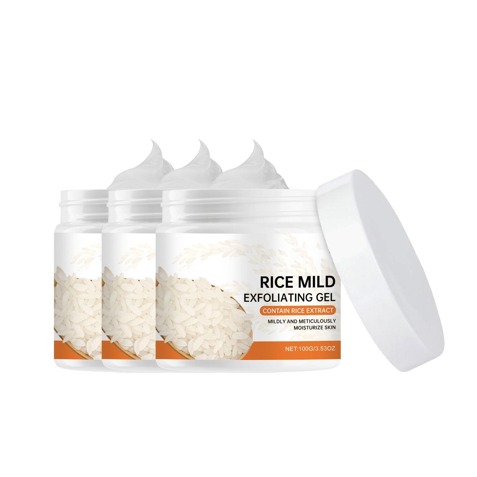 

Рисовый отшелушивающий гель Мягкий очищающий увлажняющий освежающий очищающий гель для лица и тела One Size