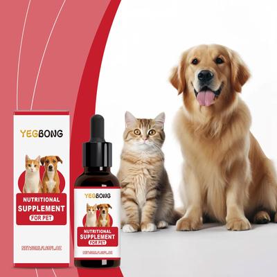 Pet Nutritional Supplement 50ml Herbal Dog & Cat Nutritional Supplement, Gentle and Easily Absorbed, Daily Pet Care and Health Maintenance