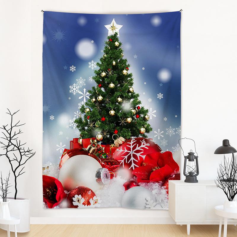 Weihnachtstapisserie Außenhandel Grenzüberschreitendes Weihnachtshintergrundtuch Weihnachtsmann-Hängetuch