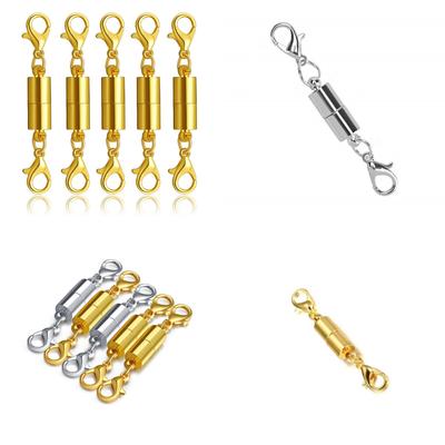 Ensemble Fermoir Magnétique & Fermoir Mousqueton DIY pour Bijoux Faits Main - Connecteurs en Alliage de Cuivre pour Bracelets & Colliers