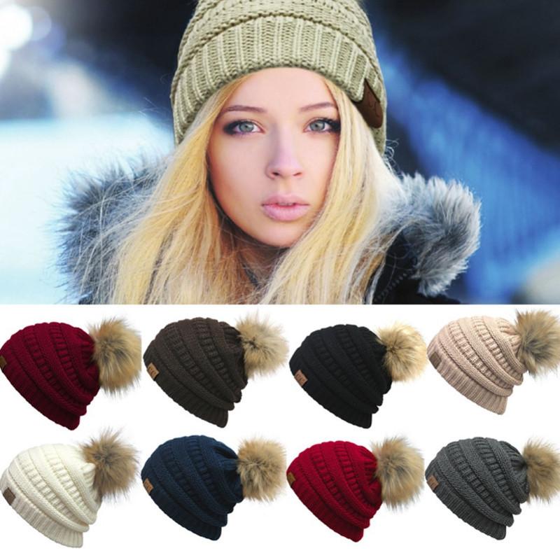 Stylish Unisex Hand Crocheted Acrylic Knit Hat For Warmth In Various Colors