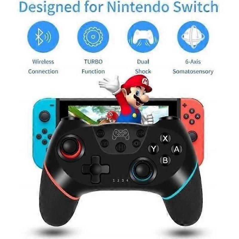 Wireless Controller for Nintendo Switch Bluetooth Joystick Switch Pro Switch-Controllers with Rechargeable Battery Turbo 6 Axes